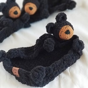 Black Bear Lovey for Babies and Kids| Baby Bear Stuffie Lovey| Teddy Bear Lovey