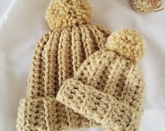 Mommy and Me Hats | Mother and Baby Matching Beanies
