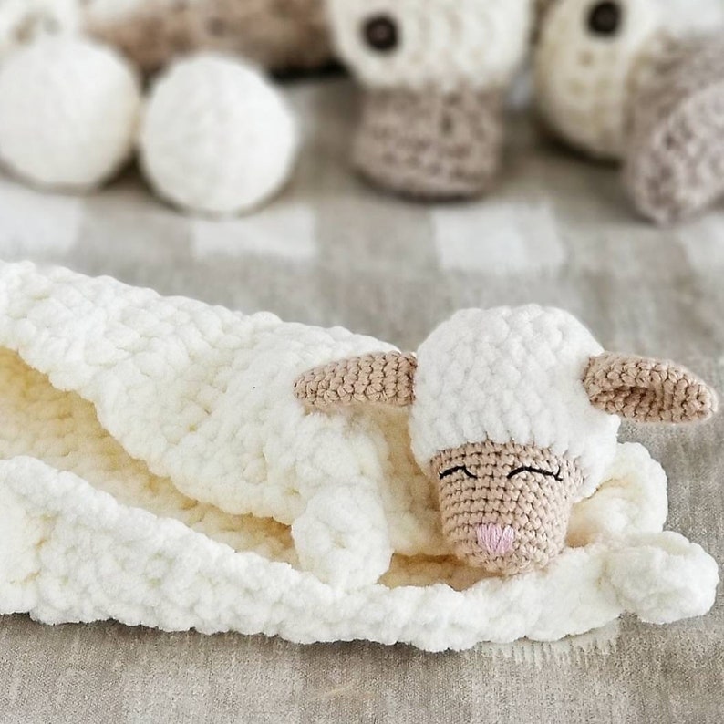 Ivory Lamb Lovey Baby Lovey Customizable Lamb Lovey Etsy