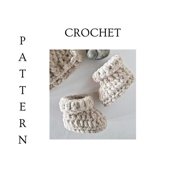 Crochet Pattern | Baby Booties Crochet Pattern | The Warm and Cozy Baby Crib shoes Pattern