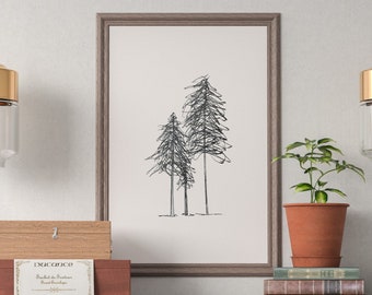 Nature Drawing Etsy nature drawing etsy