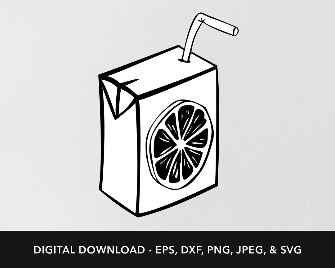 Juice Box SVG File Picnic SVG Summer SVG Vector Art for Etsy Finland