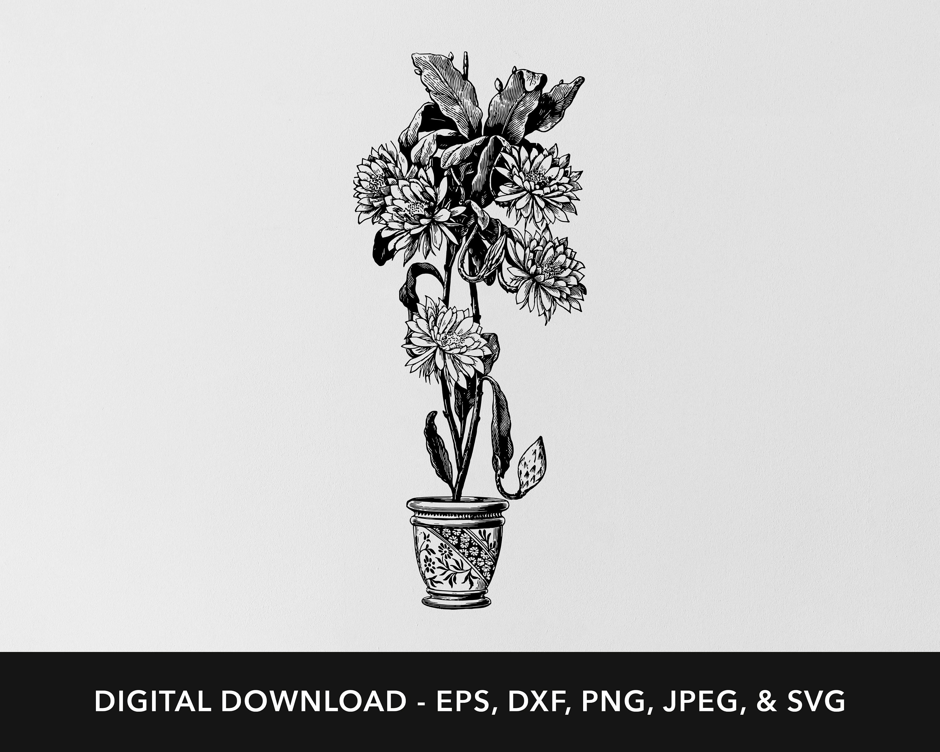 House Plants Svg Indoor Plants Svg Potted Plant Svg Plants Etsy