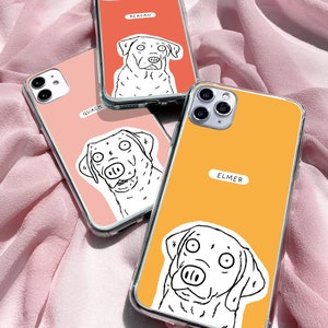 Custom Pet Phone Case Using Pet Photo Name Custom Dog Phone Case Custom Cat Phone Case Personalized Phone Case Cat iPhone Case image 1