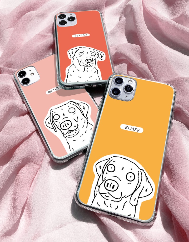 Custom Pet Phone Case Using Pet Photo Name Custom Dog Phone Case Custom Cat Phone Case Personalized Phone Case Cat iPhone Case image 1