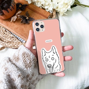 Custom Pet Phone Case Personalised dog Portrait Cover Dog/ Cat memorial gift Gifts for Dog Lovers & Pet Loss iPhone cases image 3