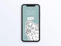 Custom Pet Portrait Wallpaper for iPhone and Android, Pet phone wallpaper, pet portrait, pet illustration, iPhone wallpaper, personalized