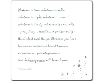 Philippians 4:8-9 | Bible Verse Magnet | Scripture | Whatever is true