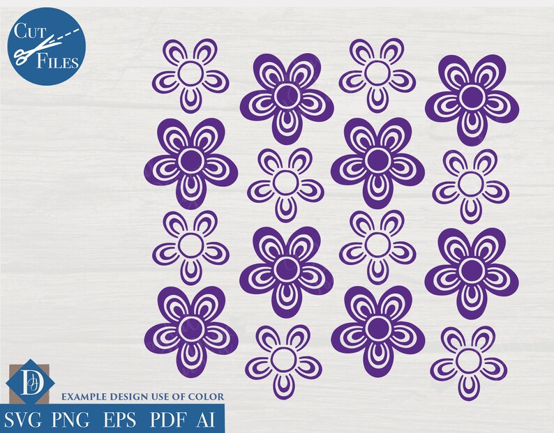 Download Retro Flower Pyrex-like SVG / Mid-Century Modern SVG ...
