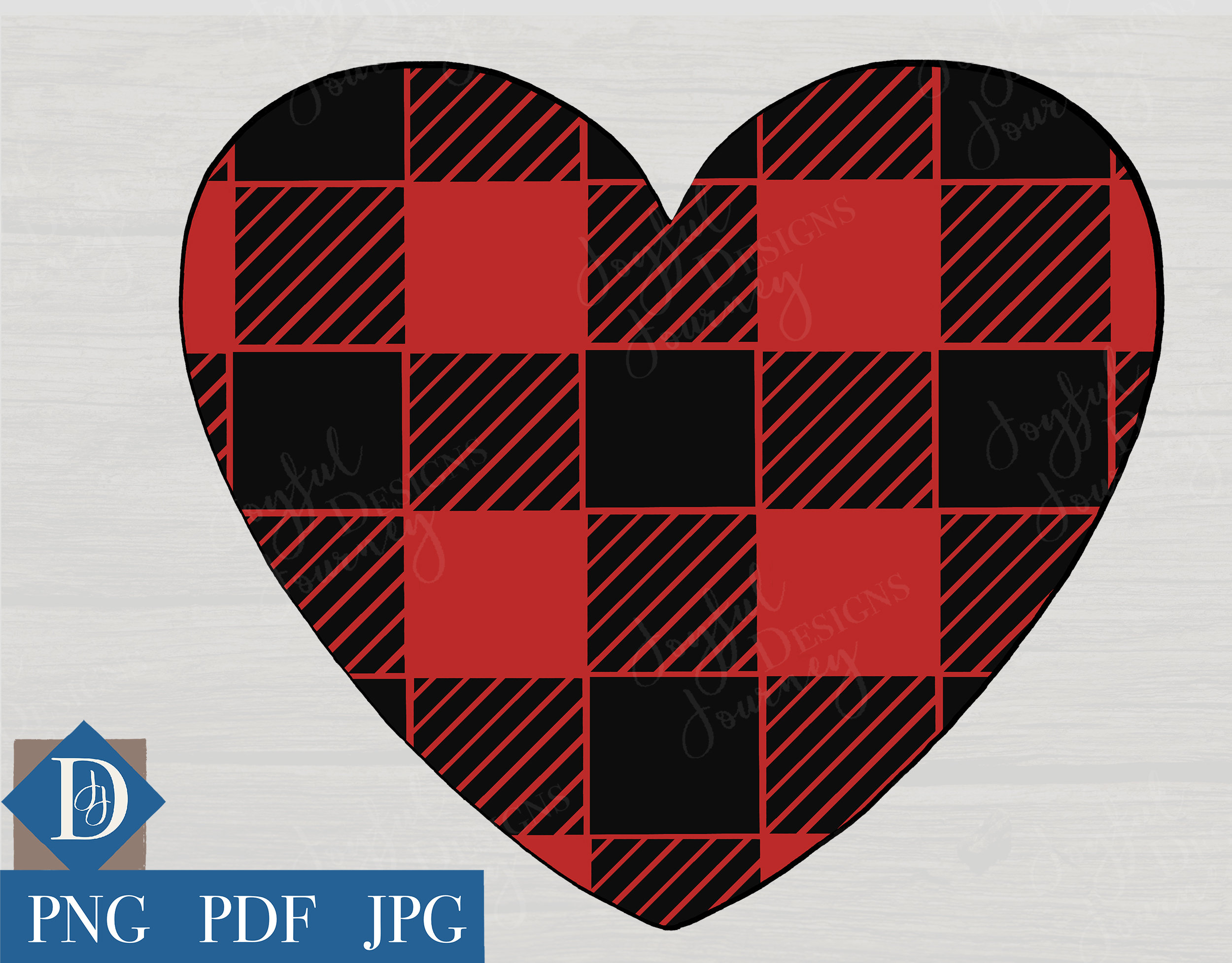 Buffalo Plaid Heart PNG / Red Plaid Heart PNG / Valentine PNG | Etsy
