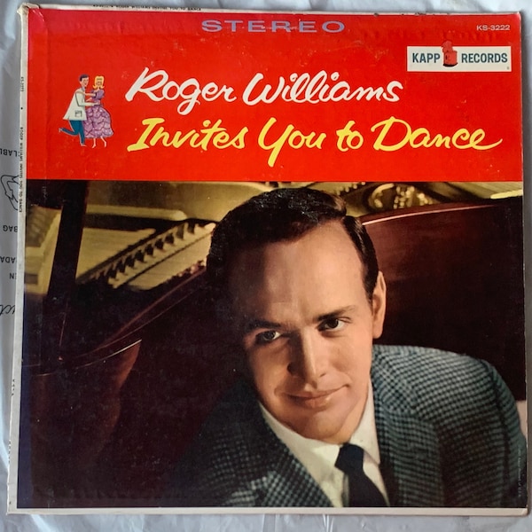 1961 Disque vinyle 12" 33 tr/min Roger Williams - vous invite à danser - Kapp Records - KS-3222 - Jazz, pop, swing - Makin' Whoopee !