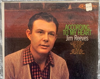 1960 33 RPM 12" Vinyl Record Jim Reeves - According to My Heart - RCA Camden Records - CAL 583 - Country Music - Poor Little Doll