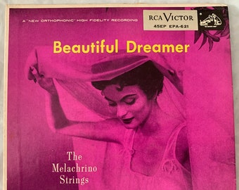 1955 45 RPM 7" Vinyl Record The Melachrino Strings - Beautiful Dreamer - RCA Victor Records - EAP-621 - Classical Music - Smilin’ Through