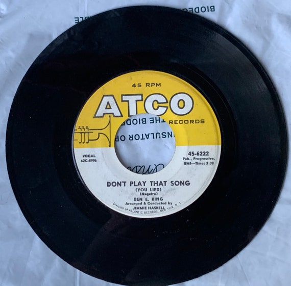 1962 45 RPM 7 Vinyl Ben E King Dont Play That Song Etsy 1962 45 rpm 7 vinyl ben e king dont play that song etsy