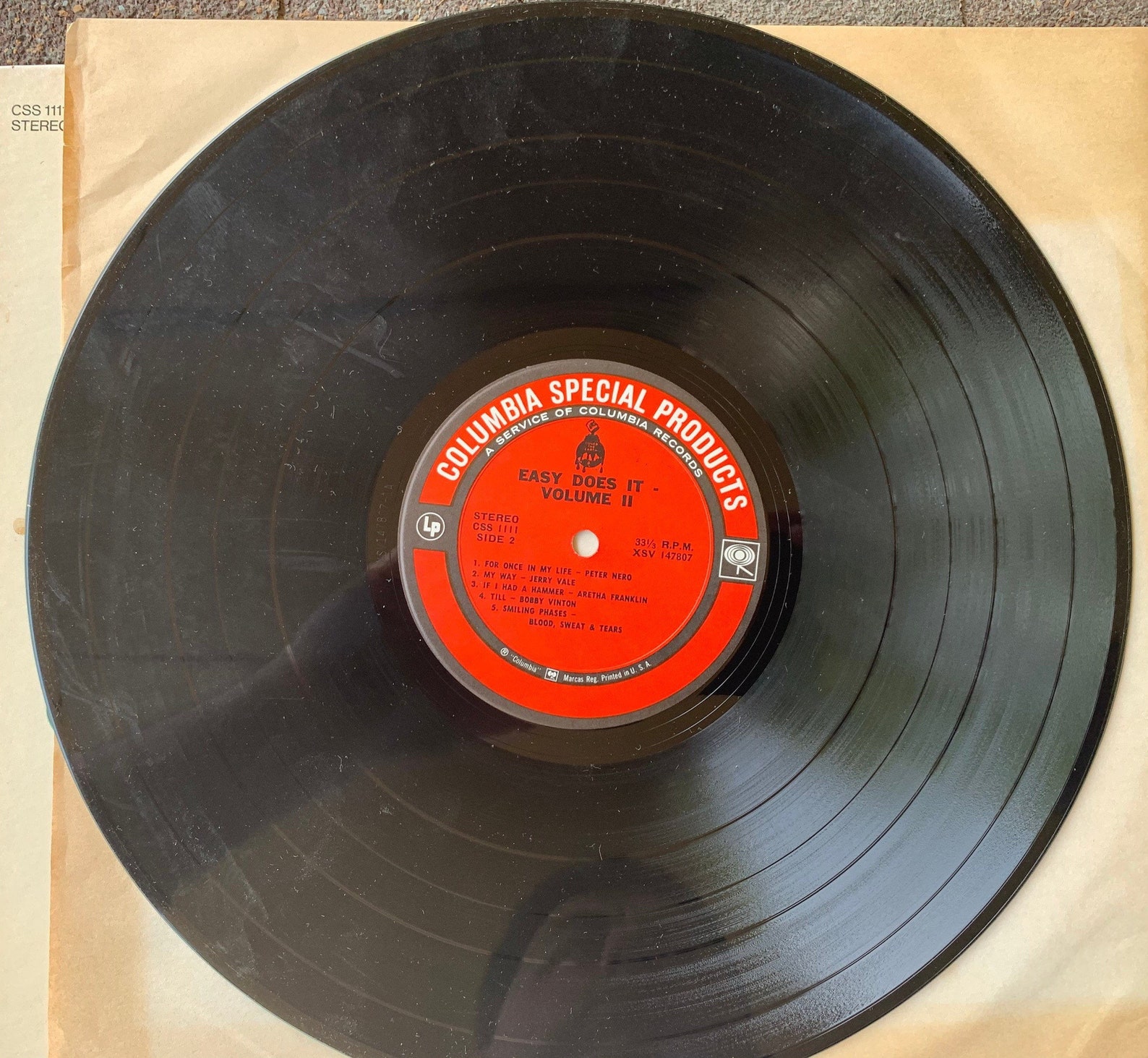 vintage 33 rpm vinyl records