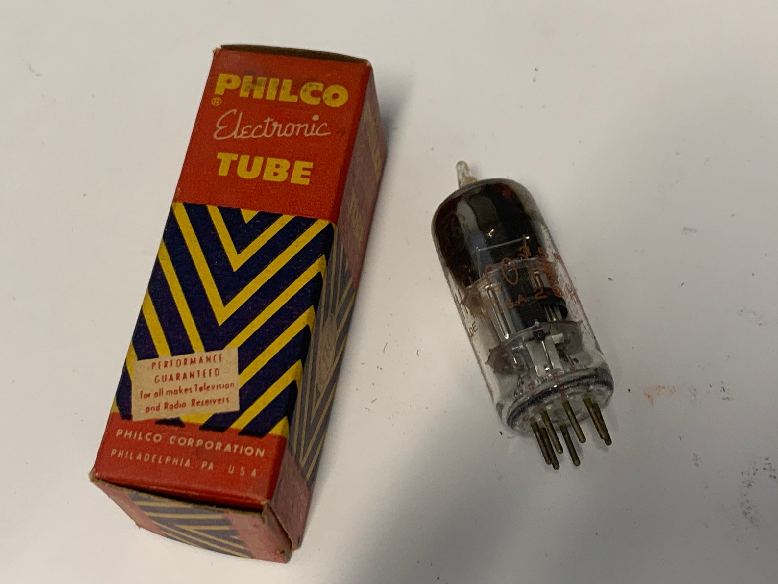 Vintage Philco Electronic Radio Tube with Original Box 6CF6 Etsy