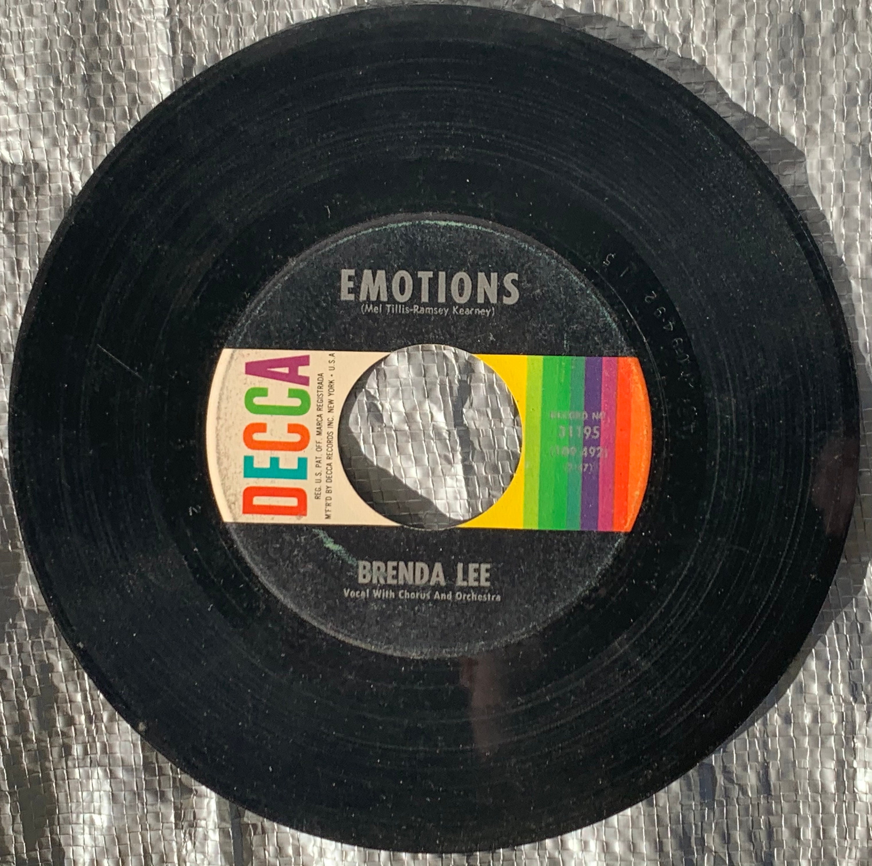 Vintage 1961 45 RPM 7 Vinyl Brenda Lee Emotions Im - Etsy