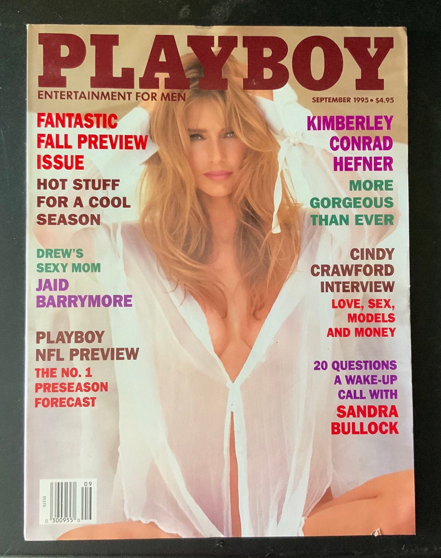 Septembre 1995 Playboy Magazine Kimberly Conrad Hefner Cover Etsy France