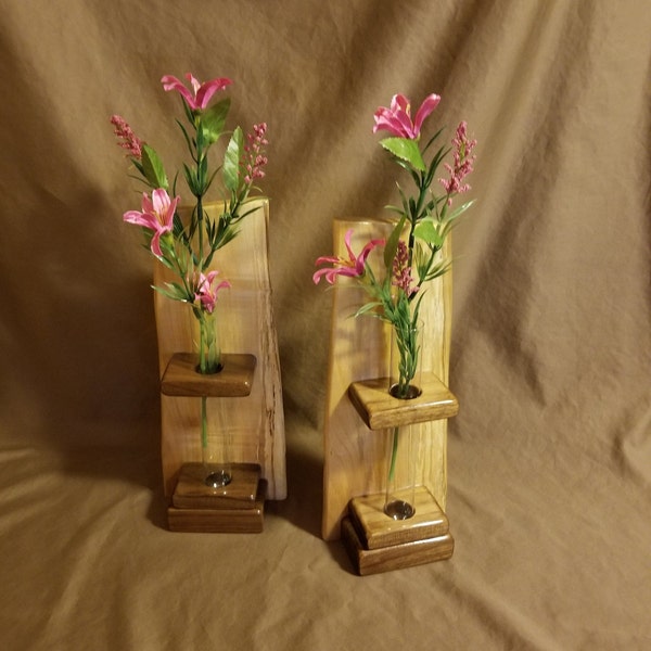 Wooden Bud Vase Etsy