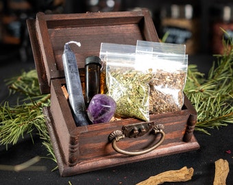 Necromancy Spell Kit ~ Witchcraft kit ~ All Natural: III Crows Crossroads