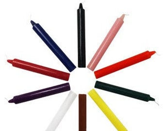 3/4" x 6" Long Burning Household Candles ~ Luminaria candles ~ Long Burn Candles: III Crows Crossroads