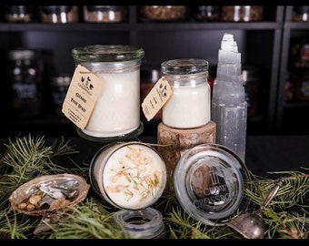 Cleanse Your Space Purification Candle ~ Witchcraft candles ~ Hand poured ~ Herbal ~ Soy ~ All Natural: III Crows Crossroads