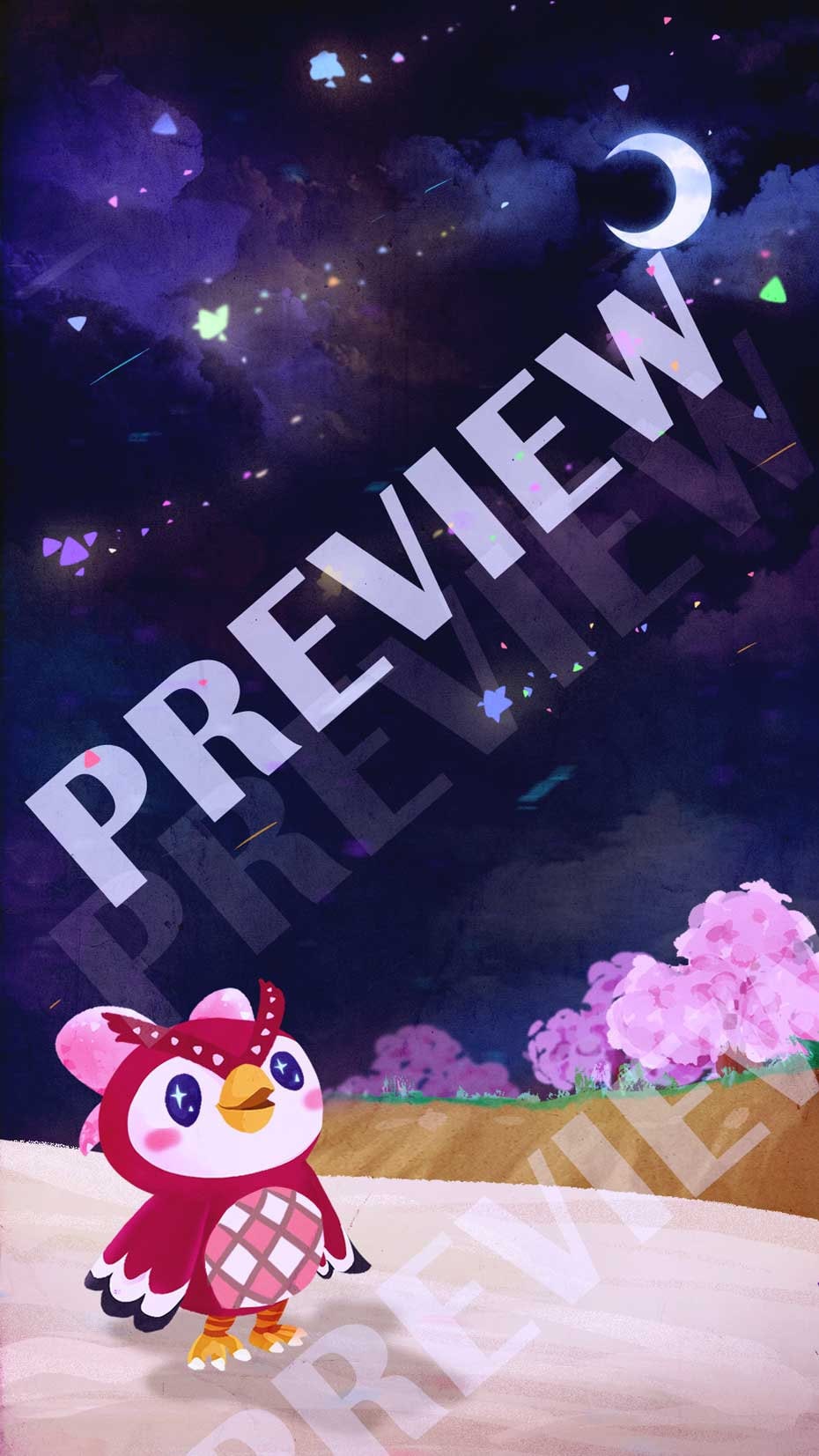 Animal Crossing CELESTE Starry Theme Phone iPad Wallpaper Etsy New