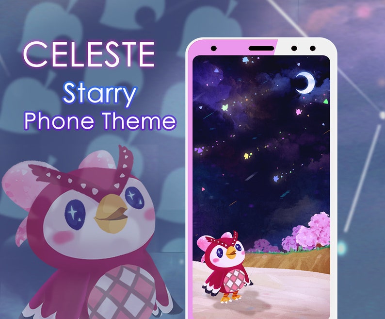 Animal Crossing CELESTE Starry Theme Phone (Instant Download) Etsy