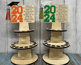 Graduation money gift, money tower, high school, college, gift, money, celebration 2024