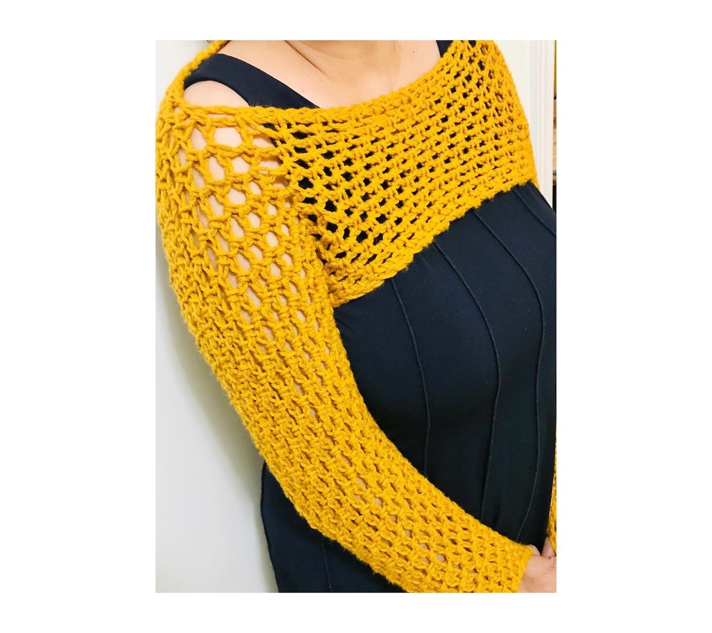 Bolero Achselzucken / wickeln / Schal mit Ärmeln ...