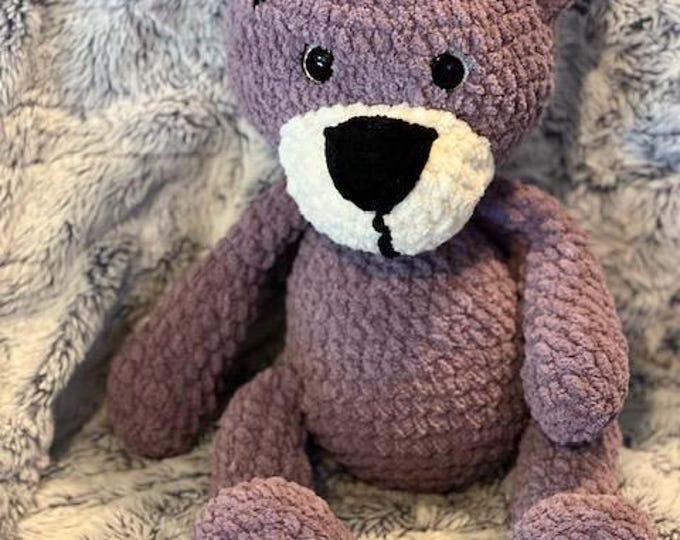 Mimzy - Handmade, customizable, whimsical amigurumi teddy bear