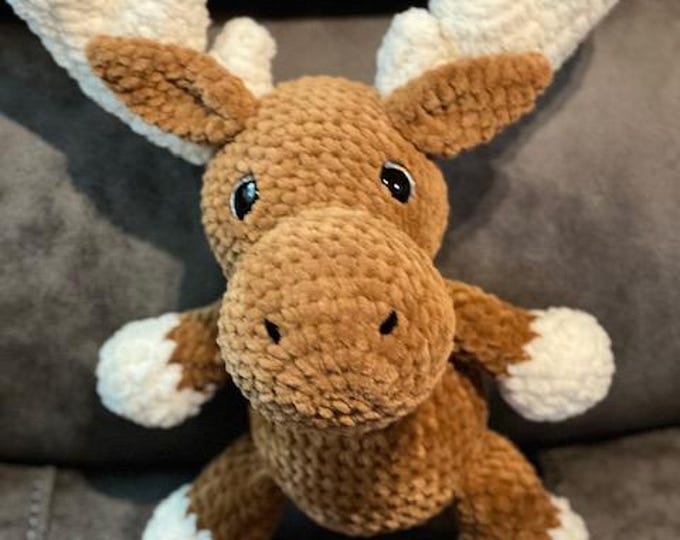 Manfred - Handmade Soft Moose Plushie