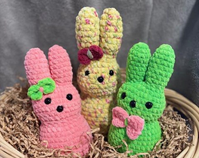 Ultra Soft Amigurumi Peep/Bunny Plushie (Singular Peep)