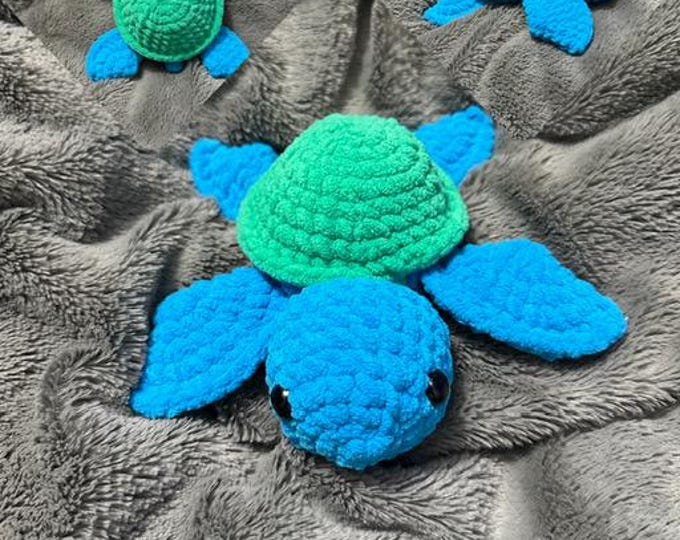 Handmade Soft Amigurumi Turtle Plushie - Shelly