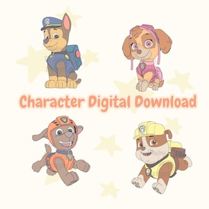 Paw Patrol Charakter transparenter Hintergrund digitale Downloads SVG PNG