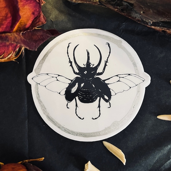 Rhinoceros Beetle | Hercules Beetle |Handmade Vinyl Sticker