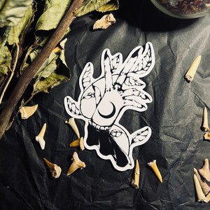 Lunar Witch Hand Vinyl Sticker