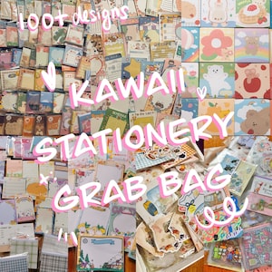 40 piece Stationery grab bag, memo sheet grab bag，jounarl penpal supplies, Korean, Japanese,Chinese stationery, stationery set