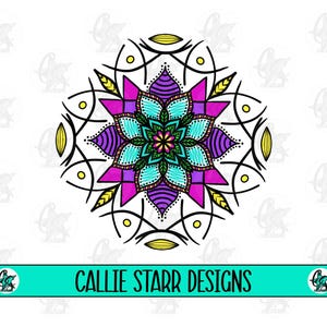 Mandala-sublimatieontwerp - handgetekende mandala - sublimatieontwerp - digitale download