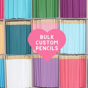 Bulk Personalized Foil Pencils: Custom Teacher & Student Gifts