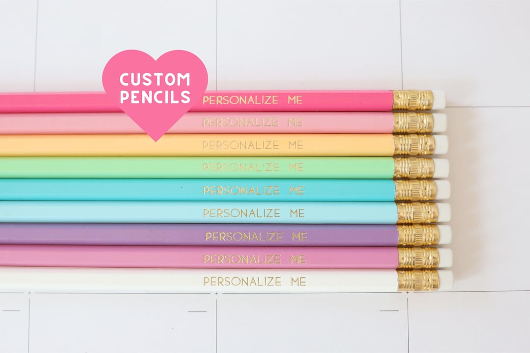 Personalized Pencils Set: Custom Back to School Stationery - Etsy