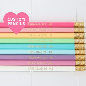 Personalized Pencils Set: Custom Back To School Stationery