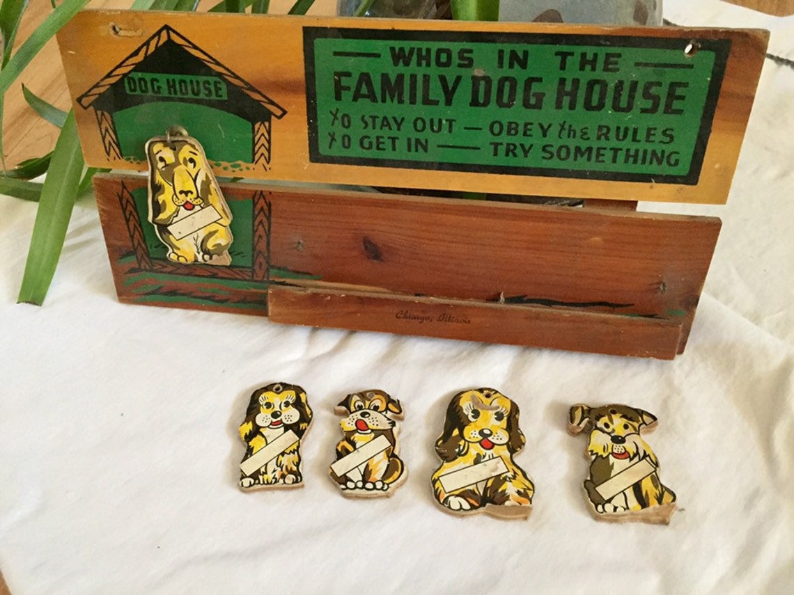 Vintage wall art/ wall decor/ vintage dog decor/ mid century Etsy