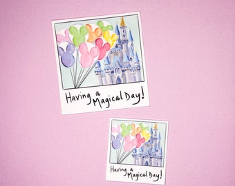 Vinyl “Having a Magical Day” Polaroid Sticker