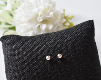 Tiny Stud Earrings. Sterling Ball Stud Earrings. Everyday Earrings for Women. Tiny Sterling Stud Earrings. Gift For Her.