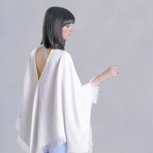 Organic, 100% pure, linen poncho.