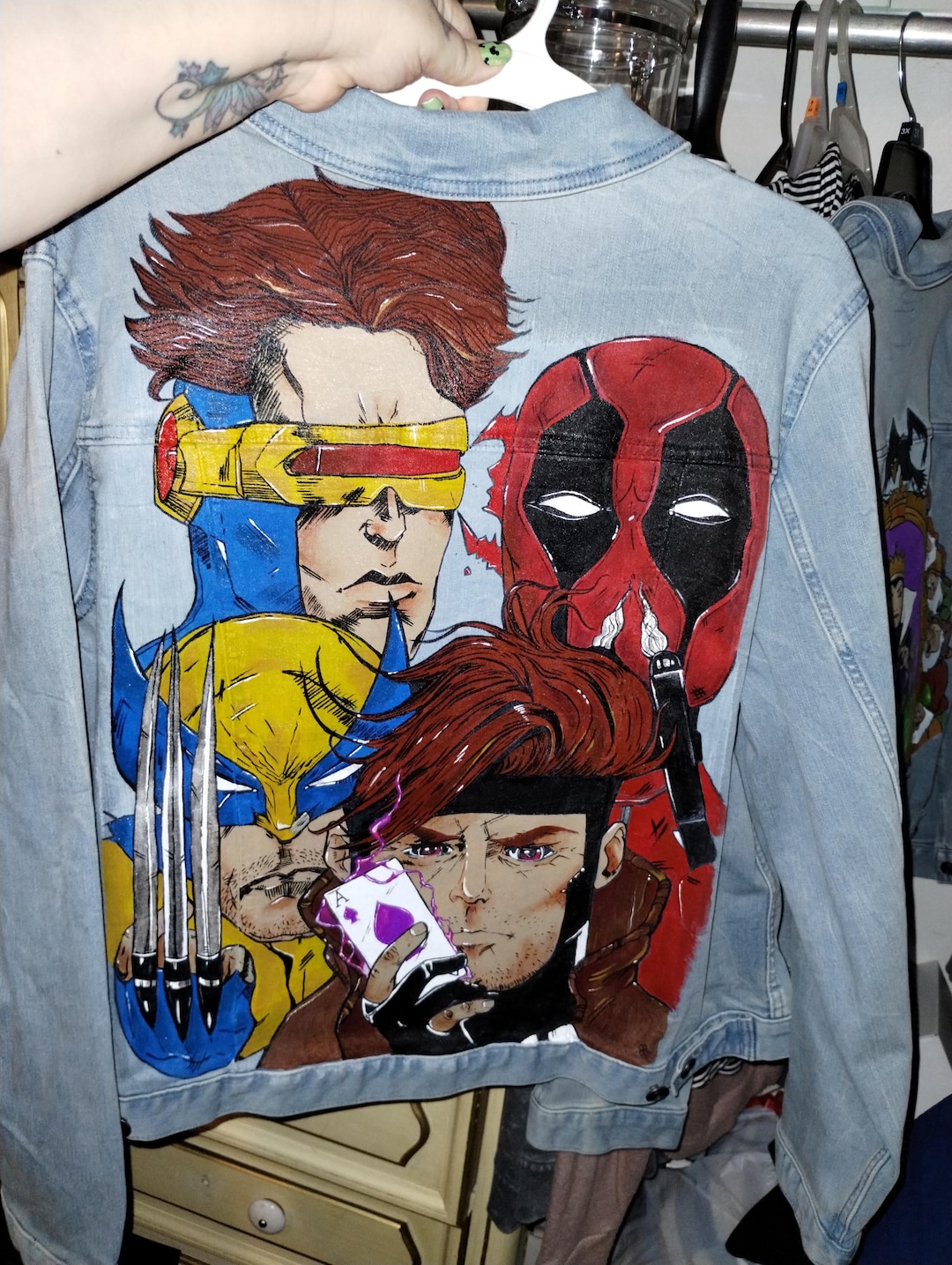 Marvel Rikki Denim Marvel Superhero Jean Jacket, New Jean Jacket, Comfortable, Light Blue ...