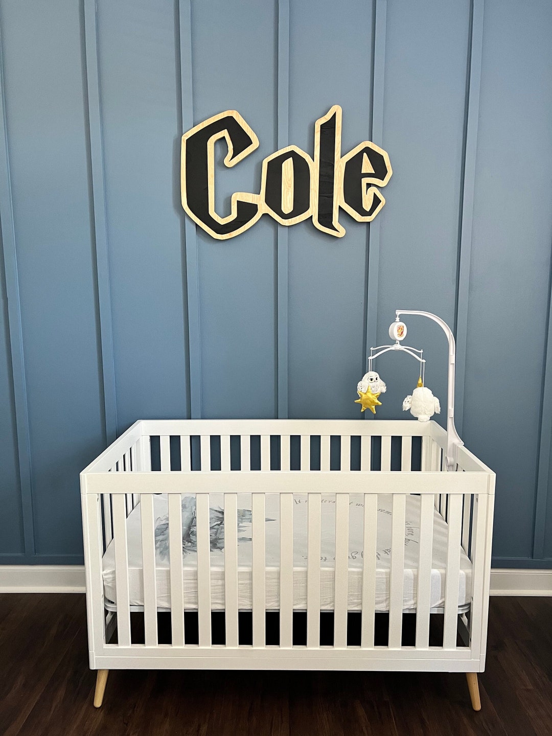 Custom Wizard Wood Name Sign, Nursery Letters, Above Crib Wall Decor