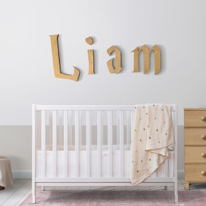 Witch and Wizard Nursery Decor Custom Name Sign Baby Name Sign for Boys & Girls Above Crib Decor- Personalized Playroom Sign Magical Letter