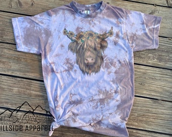 tie dye cow shirt